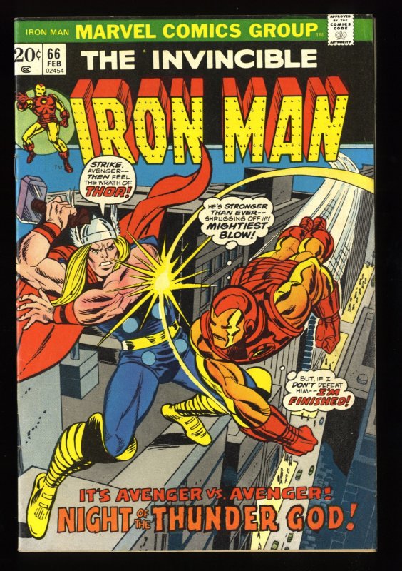 Iron Man #66 FN 6.0 Vs Thor!