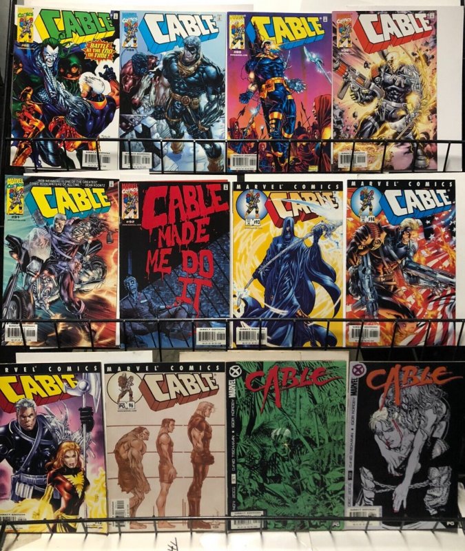 CABLE 1-105 bIG aRMS, bIG gUNS, ultimate Liefeld hero- 77 DIFF mutants, cyborgs
