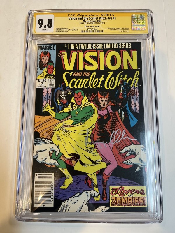 Vision & The Scarlet Witch V2 (1985) # 1 (CGC 9.8 SS) CPV | Signed Olsen