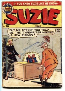 SUZIE #70 1949-ARCHIE COMICS-GINGER-KATY KEENE-SPICY COVER