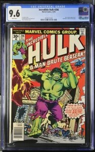 Incredible Hulk #206 1976 Marvel Comics CGC 9.6 White Pages 005