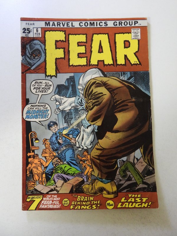 Adventure Into Fear #6 (1972) FN- condition see description