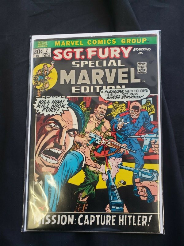 SPECIAL MARVEL EDITION ISSUES #7 (6.0) SGT. FURY, MISSION: CAPTURE HITLER! 1972