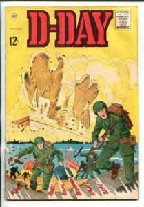 D-DAY  #1 1963-CHARLTON-1ST ISSUE-WWII-JUNE 6 1944-good+