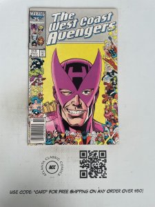 The West Coast Avengers #14 NM Newstand Variant Marvel Comic Book Hawkeye 3 J219