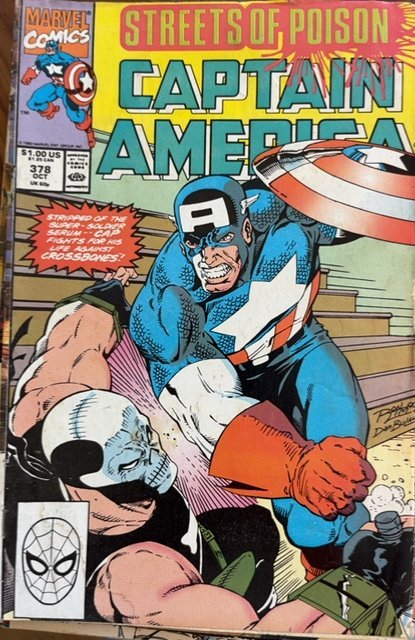 Captain America #378 Direct Edition (1990) Captain America 