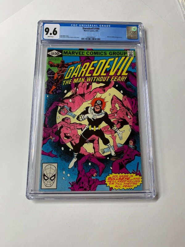 Daredevil 169 Cgc 9.6 White Pages Marvel Frank Miller 2060493007