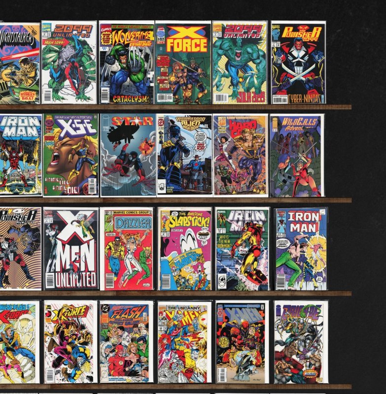 Huge Lot 140+ Comics with X-Force, Iron Man, Punisher 2099, X-Factor & More!