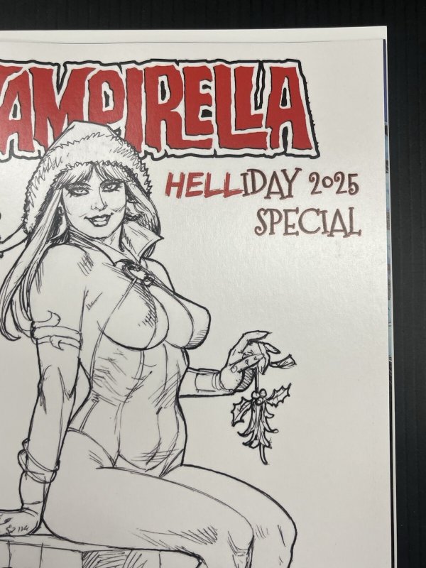 Vampirella Helliday Special #1 CVR D 1:10 LINSNER LINE ART VAR PROSHIPPER