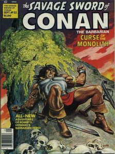 Savage Sword of Conan #33 FN ; Marvel |