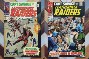 CAPT SAVAGE & LEATHERNECK RAIDERS #5-6 VG/FN (Marvel 1968) WWII Pacific Set of 2