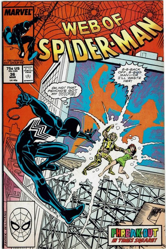 Web of Spider-Man #36 1st Tombstone NM