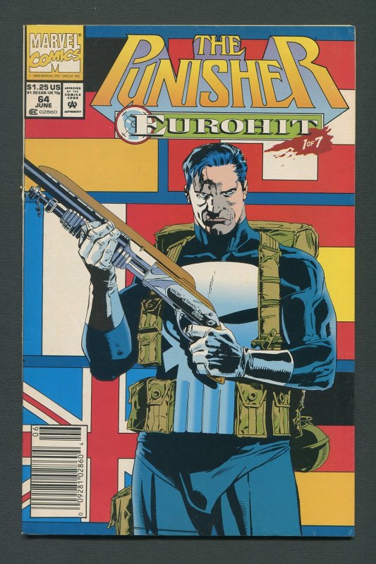 Punisher #64 / 7.5 VFN-  Newsstand  June 1992