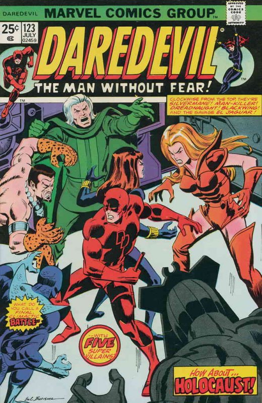 Daredevil #123 VG ; Marvel | low grade comic Black Widow