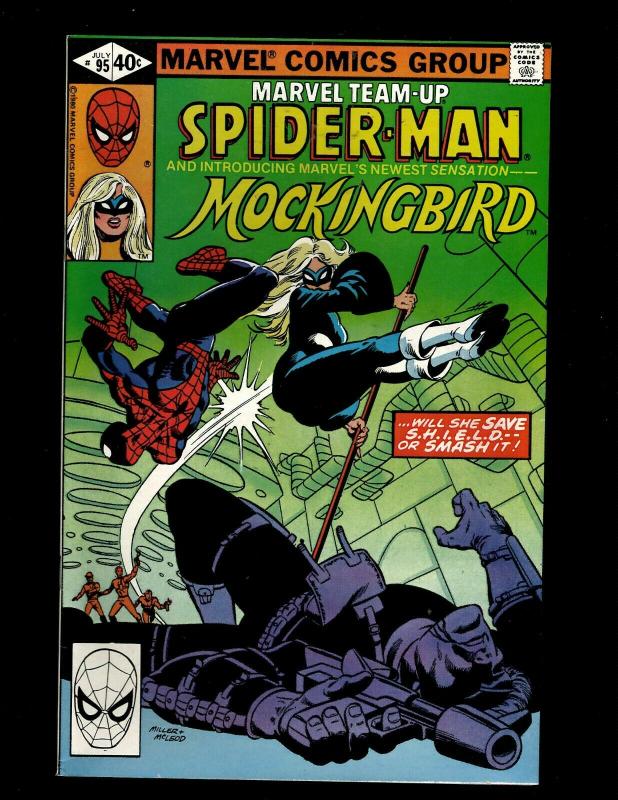 Marvel Team-Up #95 FN- Marvel Comic Book Spider-Man Monkingbird GK18