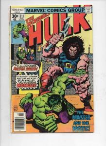 HULK #211, FN, Incredible, Bruce Banner, Dr Druid, 1968 1977, Marvel