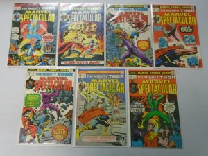 Marvel Spectacular lot 14 different Thor comics from #2-19 avg 6.0 FN (1973-75)