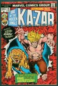 Astonishing Tales 16 FN+ 6.5 Ka-Zar Marvel 1973