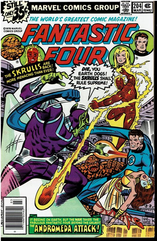 Fantastic Four #204, 7.0+ *KEY* 1st Queen Adora, Xandar & Nova Corps(cameo)