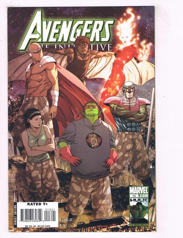 Avengers The Initiative #13 NM Variant Marvel Comic Book Iron Man Hulk Thor BN10
