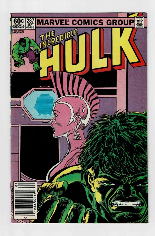 Incredible Hulk #287 (1983) NSE, A Fat Mouse Almost Free Cheese 3rd Menu Item