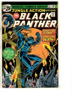 Jungle Action # 21 FN Feat. Black Panther Marvel Comic Book Avengers Hulk J290