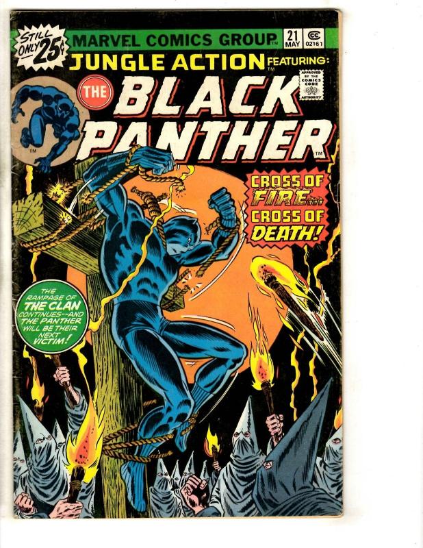 Jungle Action # 21 FN Feat. Black Panther Marvel Comic Book Avengers Hulk J290