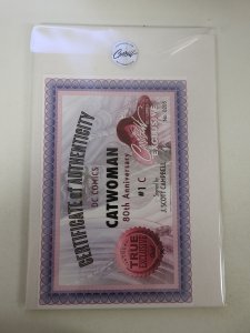 Catwoman 80th Anniversary Campbell Variant (2020) Signed by Campbell Cert sealed