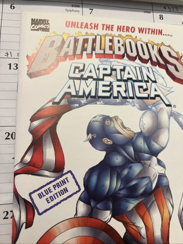 Battlebooks Captain America Blue Print Edition 1 Marvel