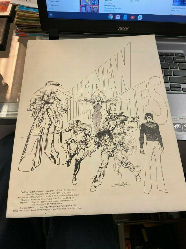 The New Heroes 1979 Neal Adams Portfolio Complete un-signed