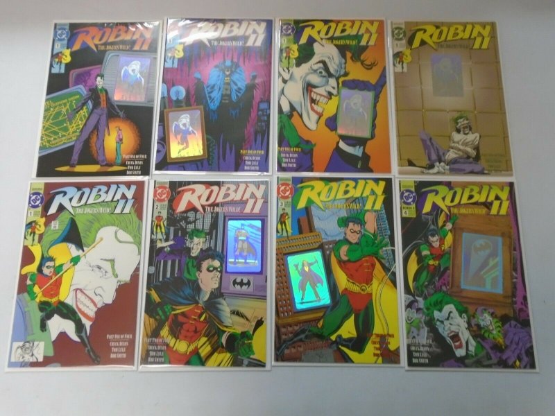 Robin 2 The Joker's Wild #1A,B,C,D,N + #2-4 NS 8 Different Books 8.5 VF+ (1991)