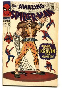 AMAZING SPIDER-MAN #47-MARVEL comic book 1966-kraven-VG+