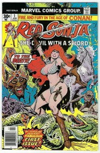 Red Sonja She-Devil With A Sword # 1 VF- Marvel 1976