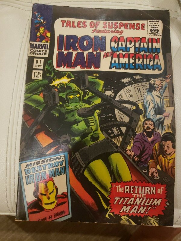 TALES OF SUSPENSE #81 CAPTAIN AMERICA IRON-MAN  KIRBY CLASSIC 1966