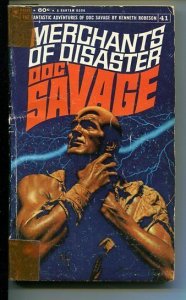 DOC SAVAGE-MERCHANTS OF DISASTER-#41-ROBESON-G-JAMES BAMA COVER-1ST EDITION G