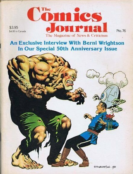 ORIGINAL Vintage 1982 Comics Journal Magazine #76 Berni Wrightson