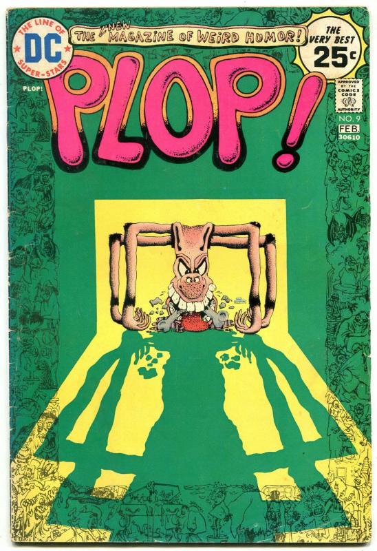 Plop! #9 1974- DC Weird Humor- Basil Wolverton- VG