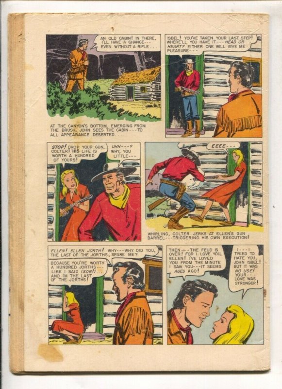 To The Last Man -Four Color Comics-#616-1955-Dell-Zane Grey story-spine roll-...