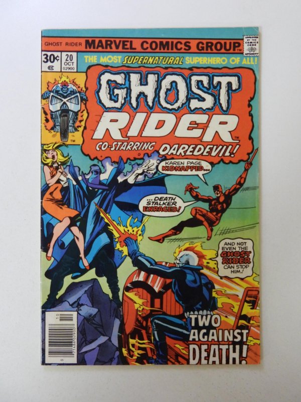 Ghost Rider #20  (1976) W/Daredevil! Solid VG+ Condition!!