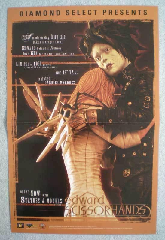 EDWARD SCISSORHANDS Promo poster, 11x17, 2003, Unused, Johnny Depp