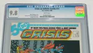 Crisis on Infinite Earths #11 CGC 9.8 marv wolfman - george perez 1986 dc comics