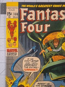 Fantastic Four #108 ?-Origin Of Janus ?-Final Artwork By Jack Kirby On FF—1971