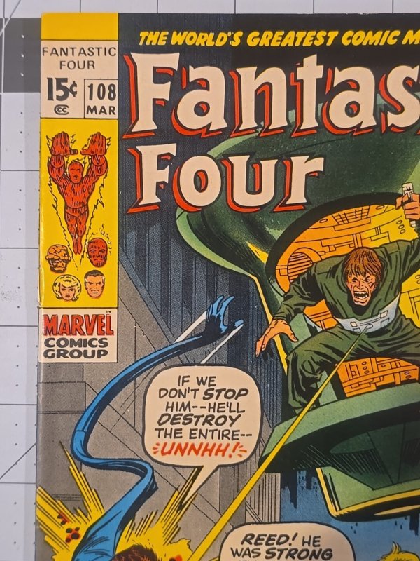 Fantastic Four #108 ?-Origin Of Janus ?-Final Artwork By Jack Kirby On FF—1971