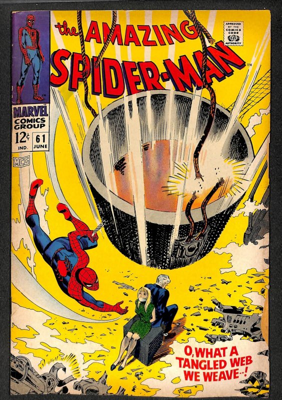 Amazing Spider-Man #61 VG 4.0 1st Gwen Stacy Cover! Marvel Comics Spiderman
