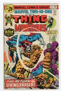 Marvel Two-in-One #15 Mark Jewelers Thing Morbius FN+