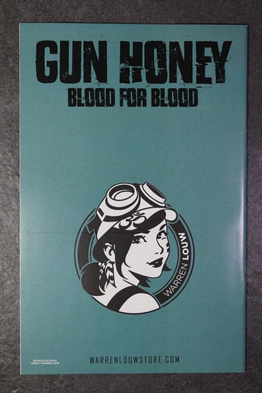 GUN HONEY BLOOD FOR BLOOD #1 WARREN LOUW VIRGIN VARIANT SET /600 EXCLUSIVE 