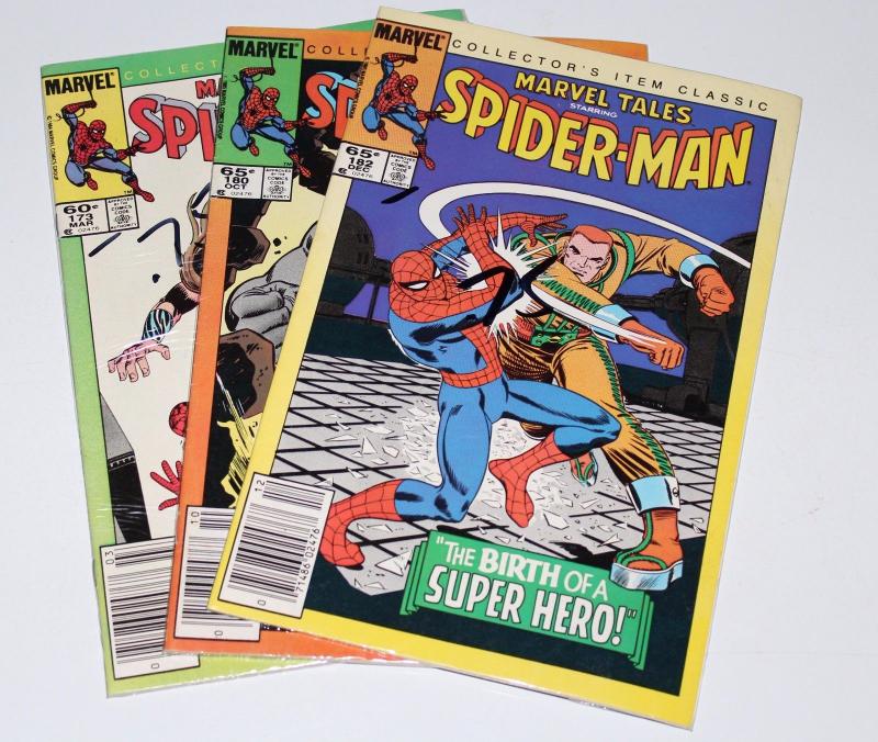 MARVEL SPIDER-MAN MIXED LOT #173/180/182 VERY FINE (SRU640)