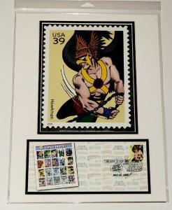 12×16 HAWKMAN DC 2006 Comic Con Stamp Art USPS/SDCC 1st DAY Art