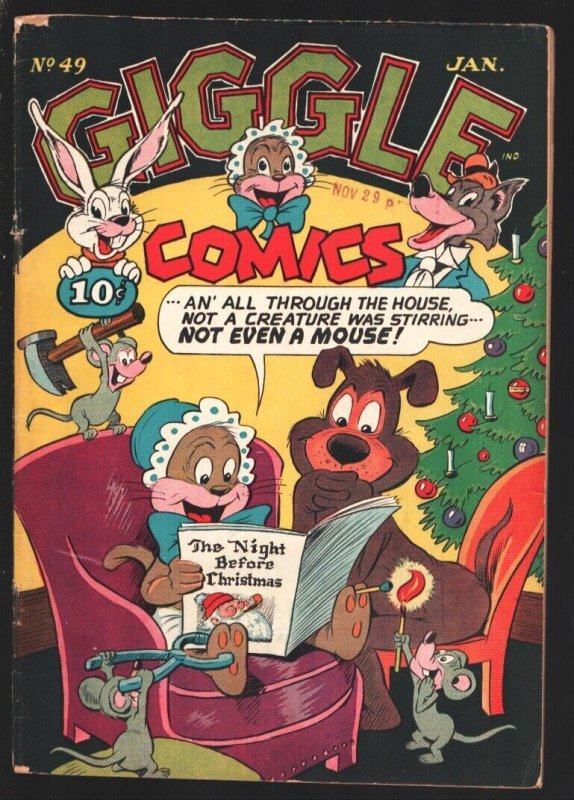 Giggle #49 1948-ACG--Christmas cover-Spencer Spook appears VG