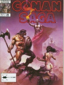 Conan Saga #28 Marvel Comics 1989 VF Boris Vallejo